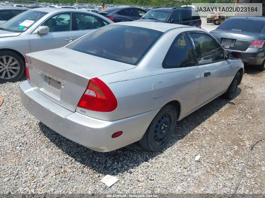 2002 Mitsubishi Mirage De VIN: JA3AY11A02U023184 Lot: 42398334