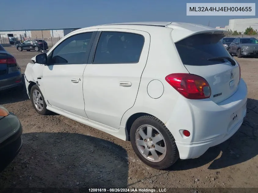 ML32A4HJ4EH004655 2014 Mitsubishi Mirage