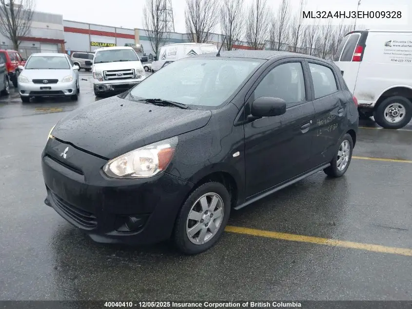 ML32A4HJ3EH009328 2014 Mitsubishi Mirage Es
