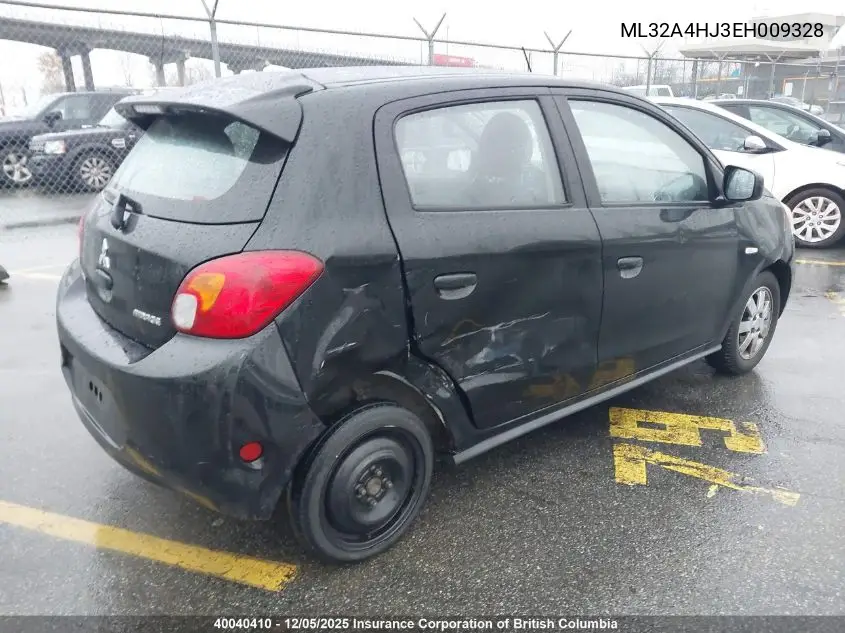 ML32A4HJ3EH009328 2014 Mitsubishi Mirage Es