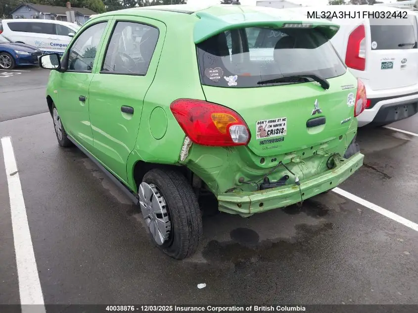 ML32A3HJ1FH032442 2015 Mitsubishi Mirage De