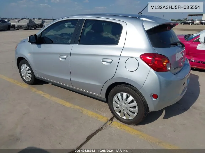 ML32A3HJ5FH035554 2015 Mitsubishi Mirage De