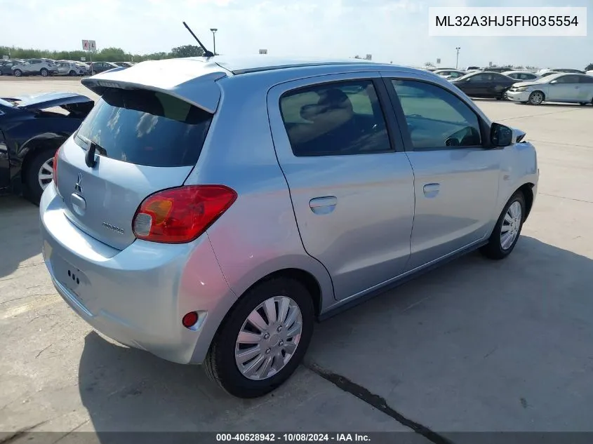 ML32A3HJ5FH035554 2015 Mitsubishi Mirage De