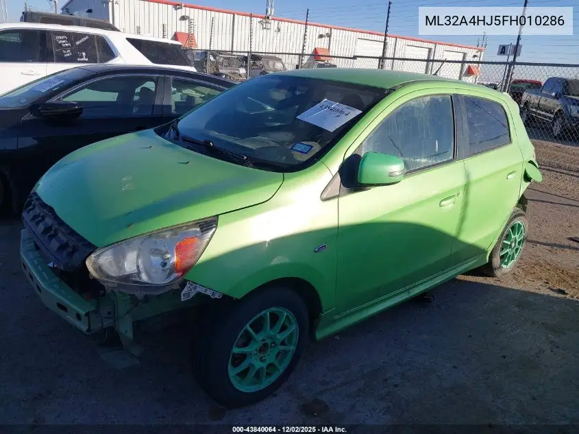 ML32A4HJ5FH010286 2015 Mitsubishi Mirage Es/Rf