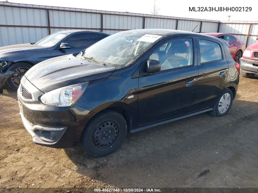 ML32A3HJ8HH002129 2017 Mitsubishi Mirage Es