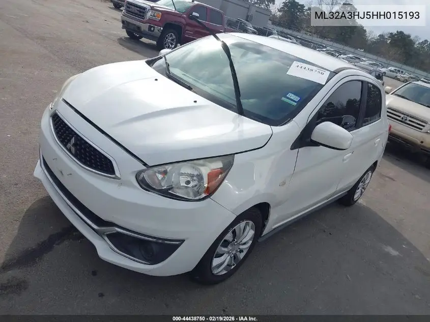 ML32A3HJ5HH015193 2017 Mitsubishi Mirage Es