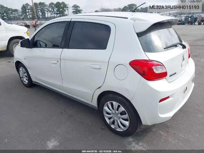 ML32A3HJ5HH015193 2017 Mitsubishi Mirage Es