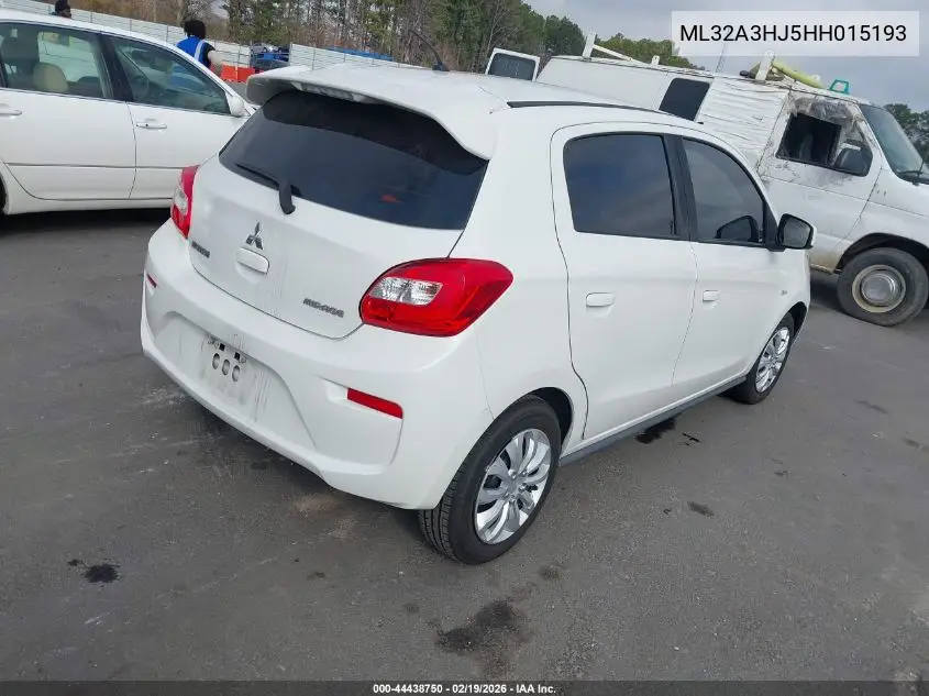 ML32A3HJ5HH015193 2017 Mitsubishi Mirage Es