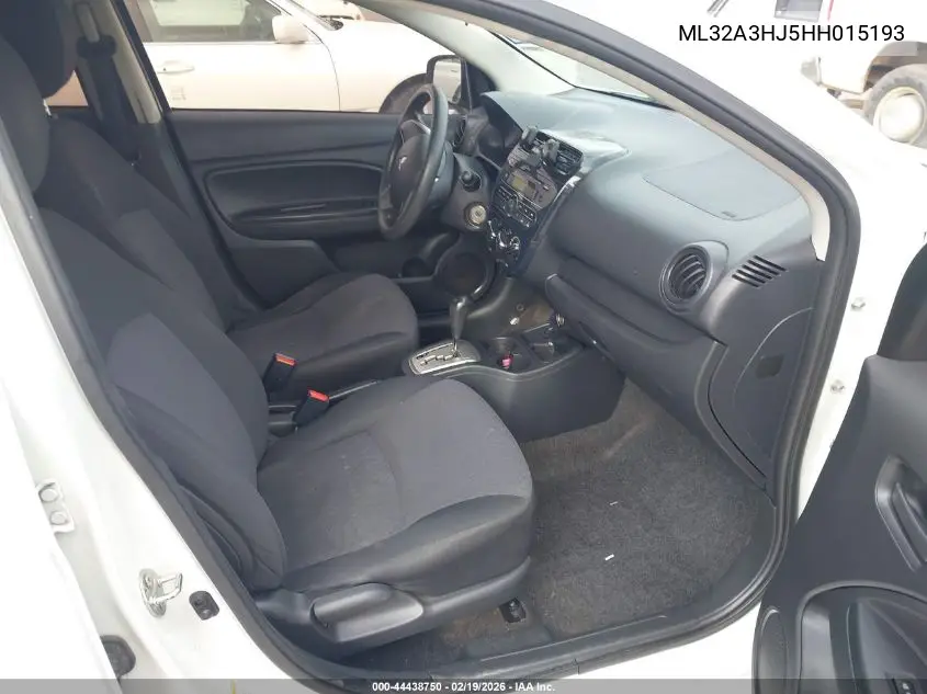 ML32A3HJ5HH015193 2017 Mitsubishi Mirage Es