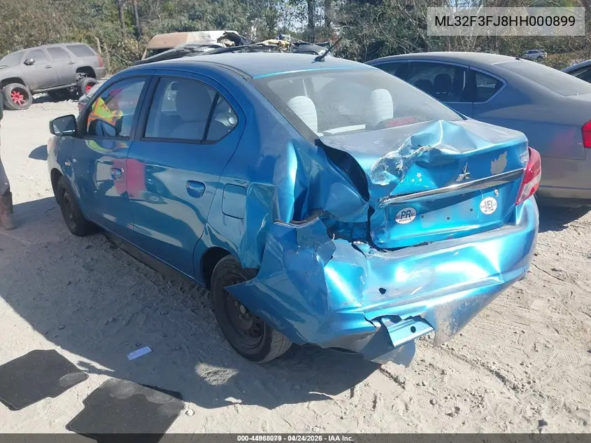 ML32F3FJ8HH000899 2017 Mitsubishi Mirage G4 Es