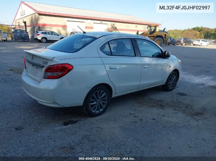 ML32F4FJ0JHF02997 2018 Mitsubishi Mirage G4 Se