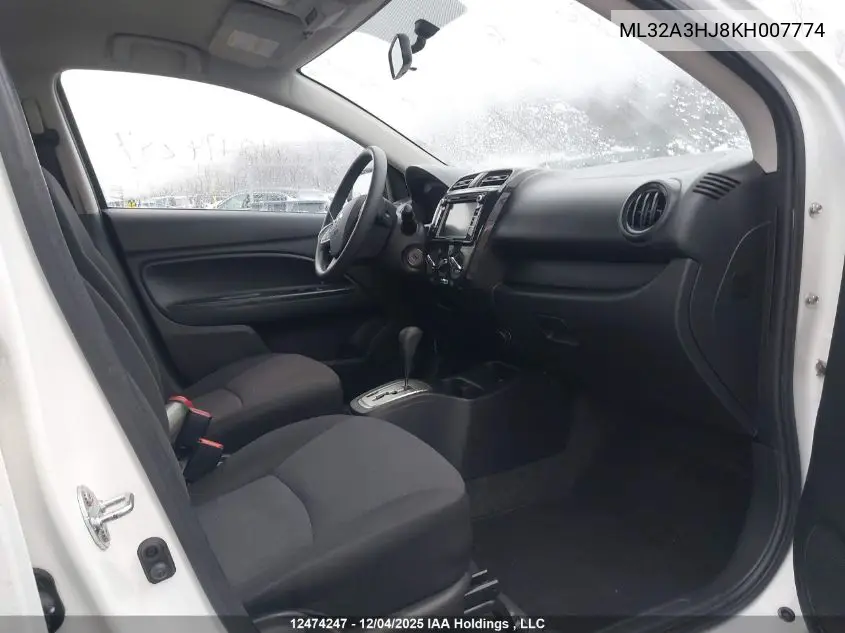ML32A3HJ8KH007774 2019 Mitsubishi Mirage Es/Es Limited