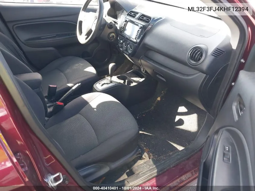 ML32F3FJ4KHF12394 2019 Mitsubishi Mirage G4 Es