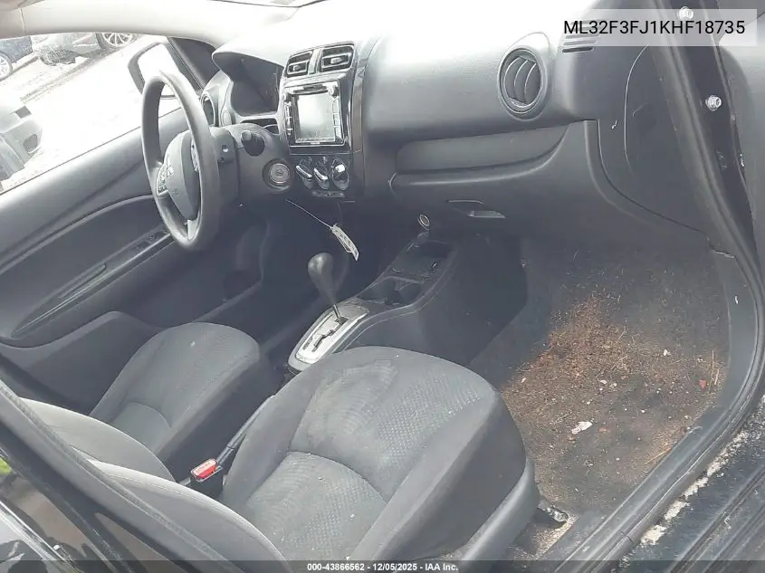 ML32F3FJ1KHF18735 2019 Mitsubishi Mirage G4 Es