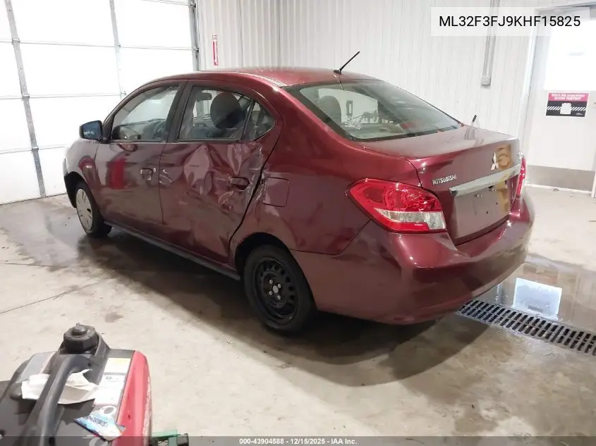 ML32F3FJ9KHF15825 2019 Mitsubishi Mirage G4 Es