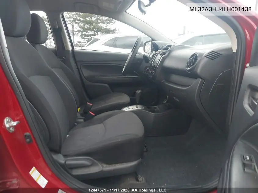 ML32A3HJ4LH001438 2020 Mitsubishi Mirage