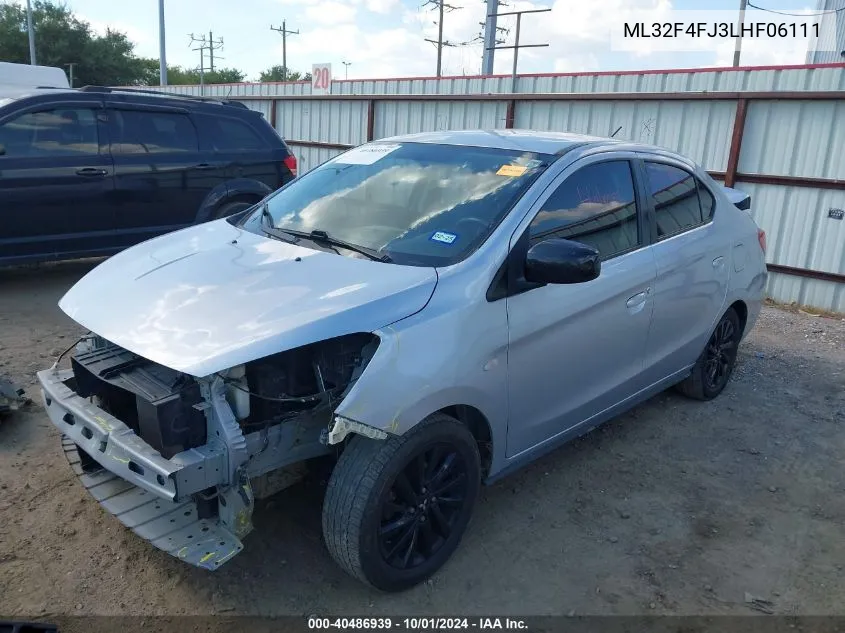 ML32F4FJ3LHF06111 2020 Mitsubishi Mirage G4 Le