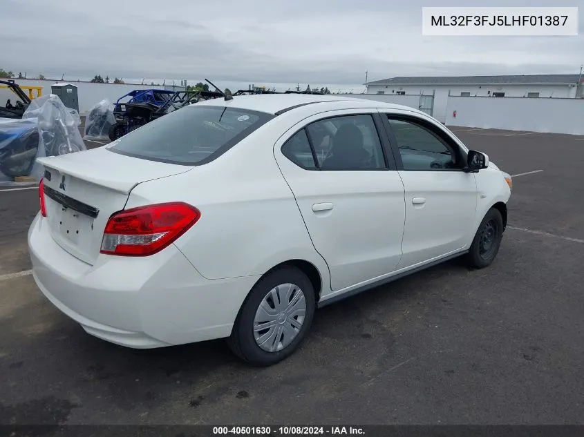 ML32F3FJ5LHF01387 2020 Mitsubishi Mirage G4 Es