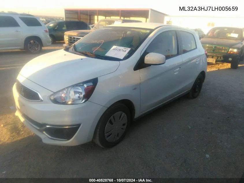 ML32A3HJ7LH005659 2020 Mitsubishi Mirage Es