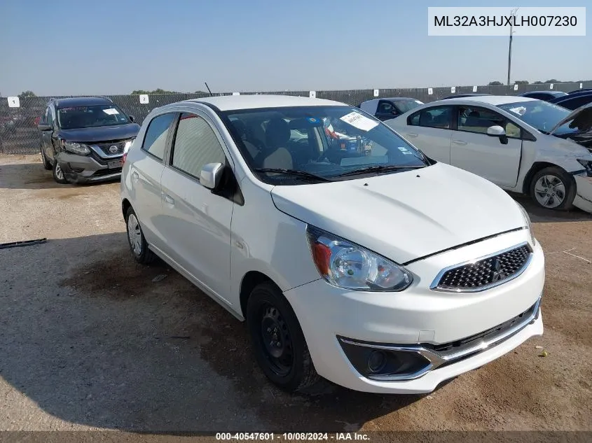 2020 Mitsubishi Mirage Es VIN: ML32A3HJXLH007230 Lot: 40547601