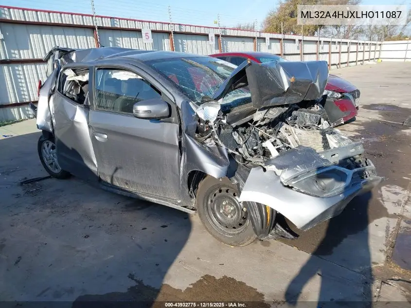 ML32A4HJXLHO11087 2020 Mitsubishi Mirage Se