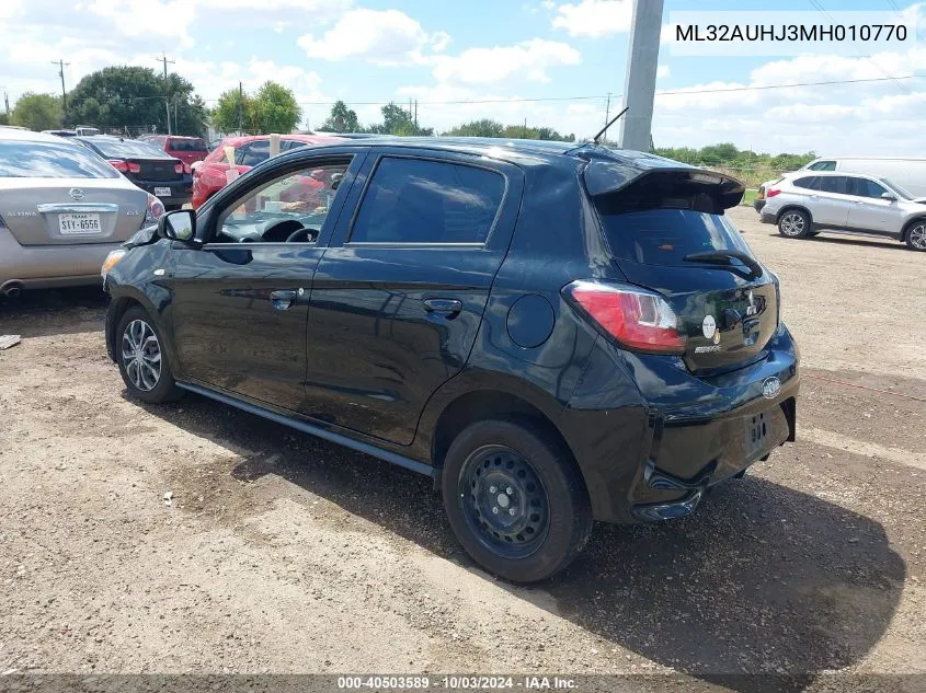 ML32AUHJ3MH010770 2021 Mitsubishi Mirage Carbonite Edition/Es/Le