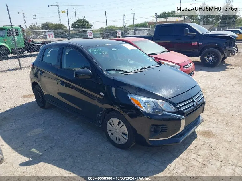 2021 Mitsubishi Mirage Carbonite Edition/Es/Le VIN: ML32AUHJ5MH013766 Lot: 40558300