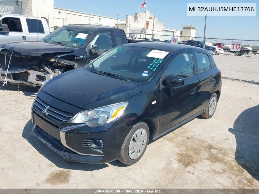 2021 Mitsubishi Mirage Carbonite Edition/Es/Le VIN: ML32AUHJ5MH013766 Lot: 40558300