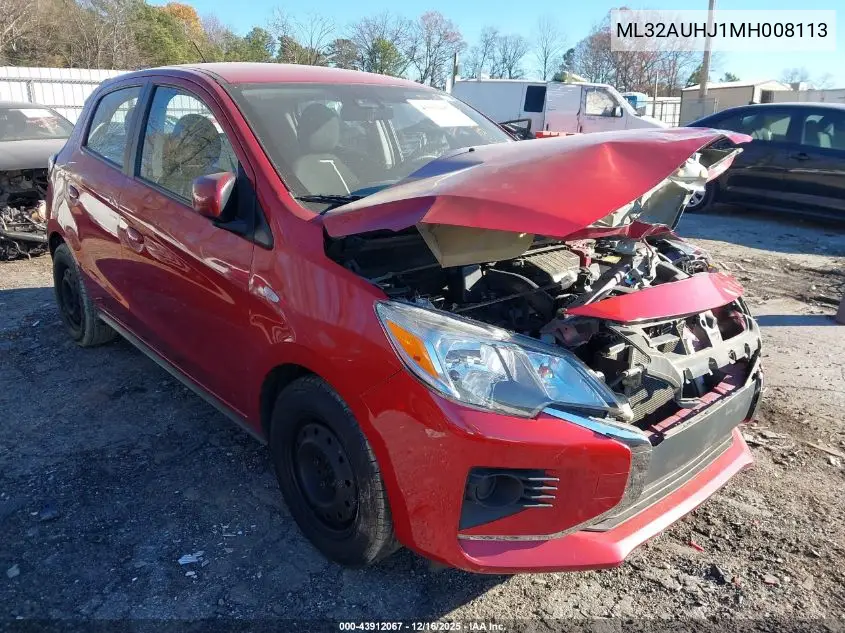 ML32AUHJ1MH008113 2021 Mitsubishi Mirage Carbonite Edition/Es/Le