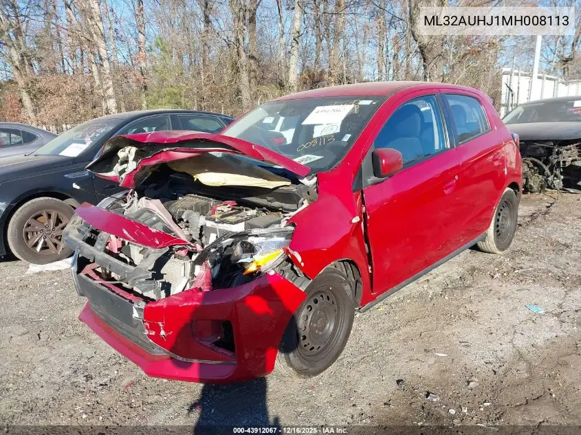 ML32AUHJ1MH008113 2021 Mitsubishi Mirage Carbonite Edition/Es/Le