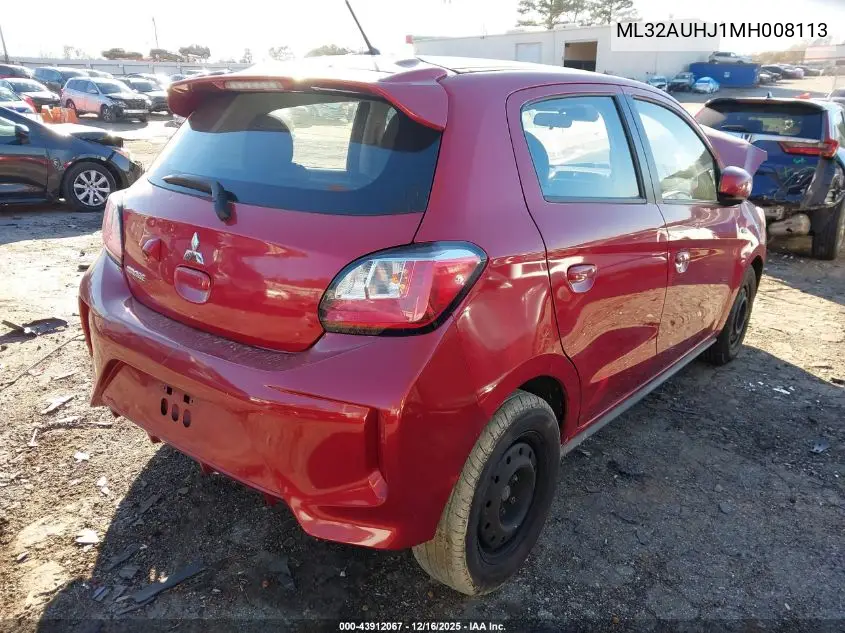 ML32AUHJ1MH008113 2021 Mitsubishi Mirage Carbonite Edition/Es/Le