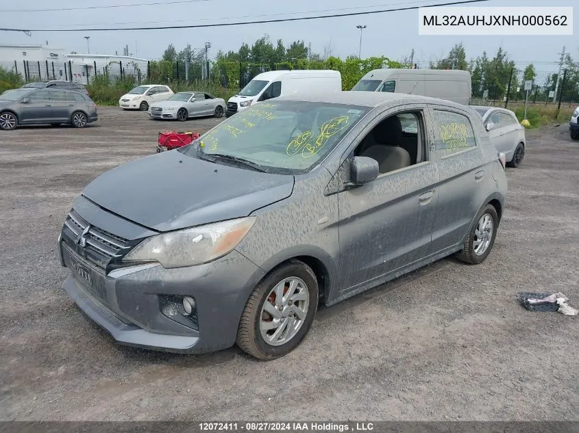 ML32AUHJXNH000562 2022 Mitsubishi Mirage