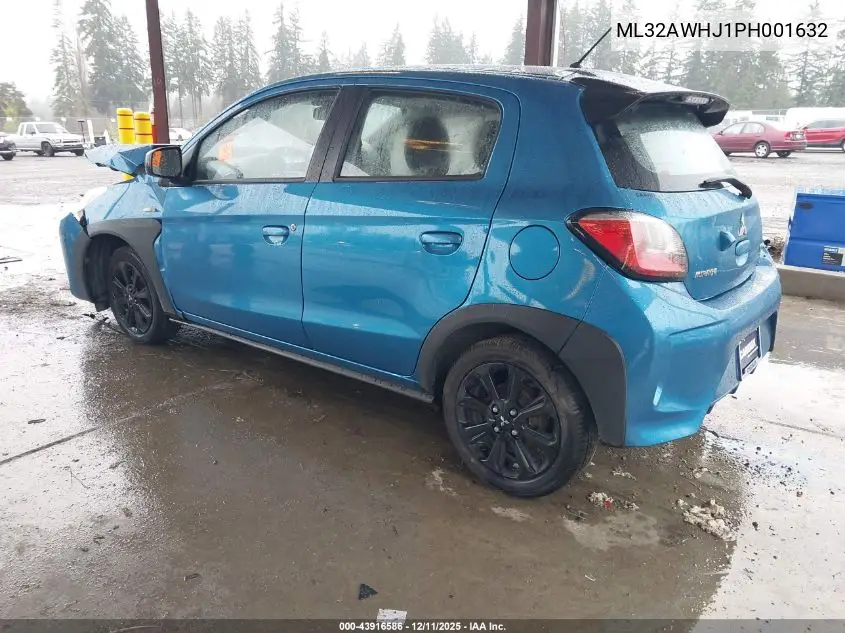 ML32AWHJ1PH001632 2023 Mitsubishi Mirage Black Edition/Ralliart/Se