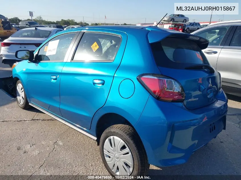 ML32AUHJ0RH015867 2024 Mitsubishi Mirage Es/Le