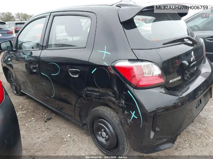 ML32AUHJ7RH006759 2024 Mitsubishi Mirage Es/Le