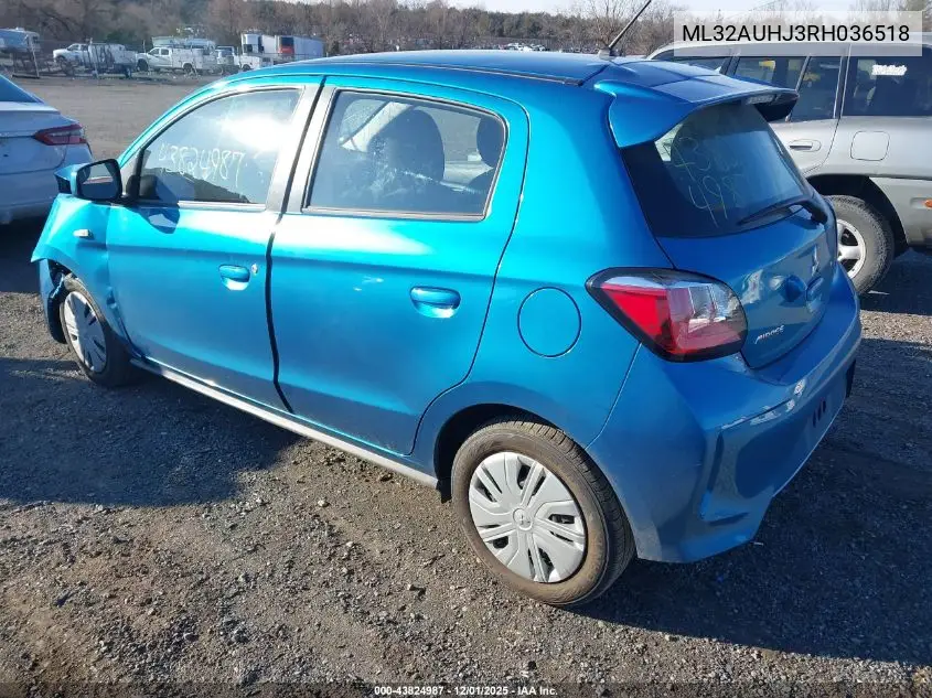 ML32AUHJ3RH036518 2024 Mitsubishi Mirage Es/Le
