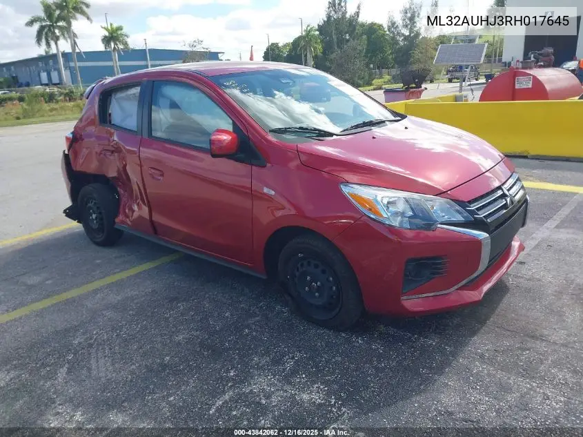 ML32AUHJ3RH017645 2024 Mitsubishi Mirage Es/Le