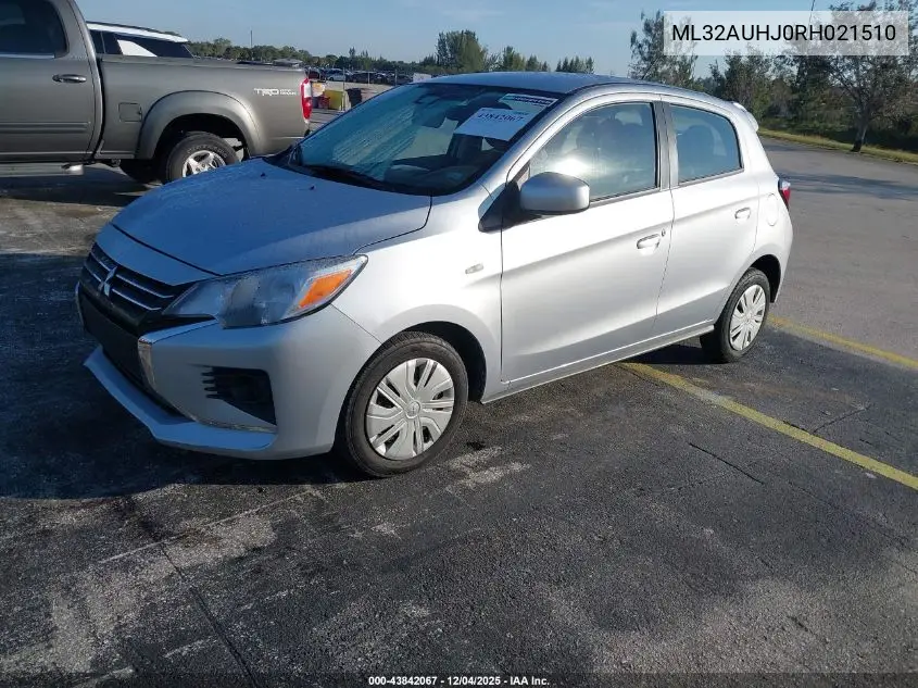 ML32AUHJ0RH021510 2024 Mitsubishi Mirage Es/Le