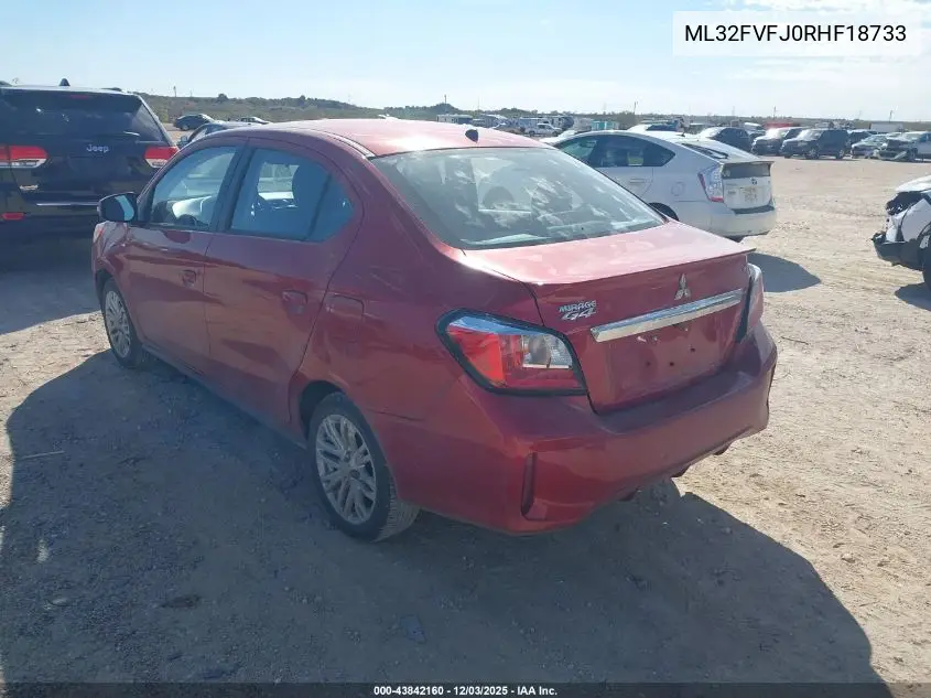 ML32FVFJ0RHF18733 2024 Mitsubishi Mirage G4 Se