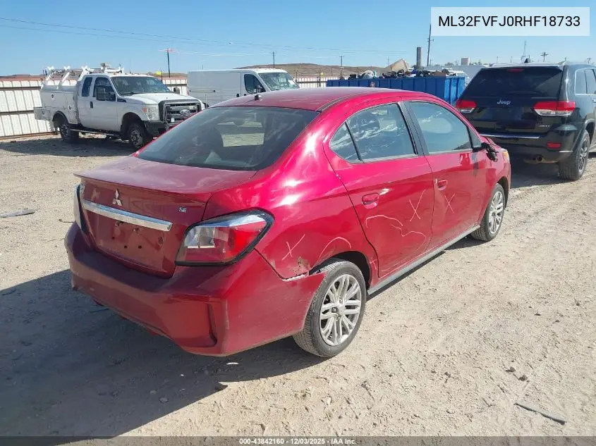 ML32FVFJ0RHF18733 2024 Mitsubishi Mirage G4 Se