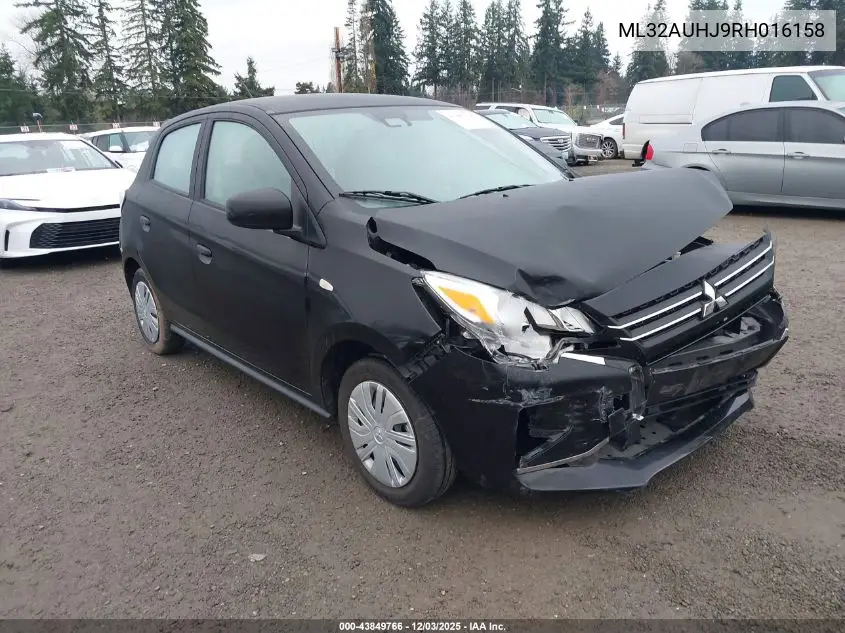 ML32AUHJ9RH016158 2024 Mitsubishi Mirage Es/Le
