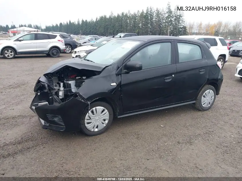 ML32AUHJ9RH016158 2024 Mitsubishi Mirage Es/Le