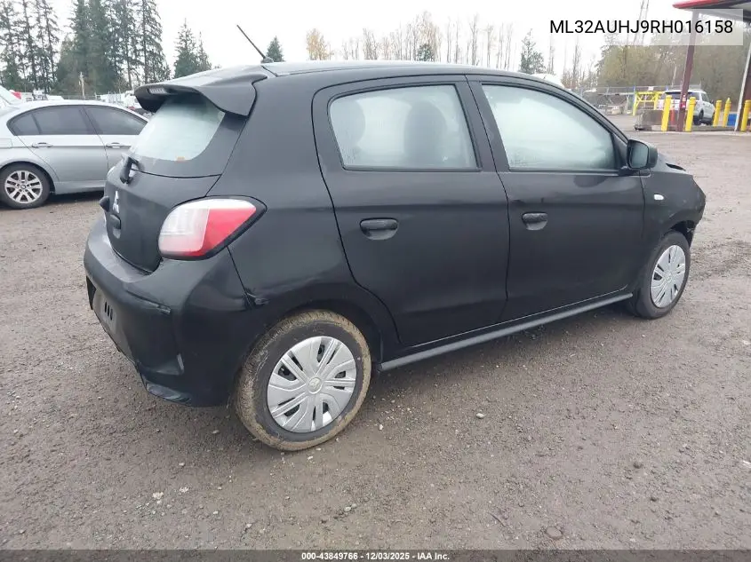 ML32AUHJ9RH016158 2024 Mitsubishi Mirage Es/Le