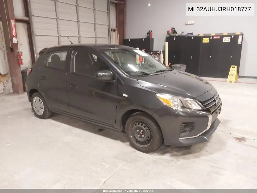 ML32AUHJ3RH018777 2024 Mitsubishi Mirage Es/Le