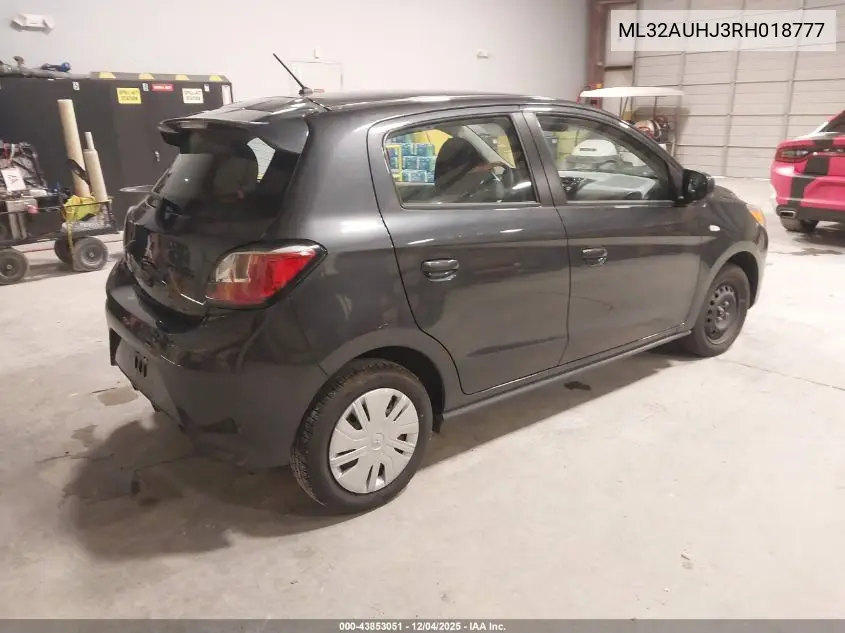 ML32AUHJ3RH018777 2024 Mitsubishi Mirage Es/Le
