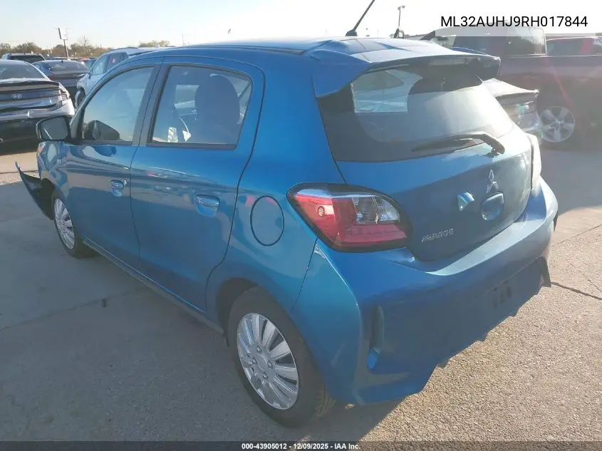 ML32AUHJ9RH017844 2024 Mitsubishi Mirage Es/Le