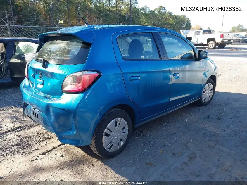 ML32AUHJXRH028352 2024 Mitsubishi Mirage Es/Le