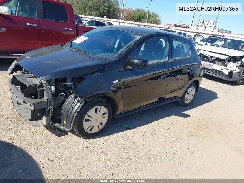 ML32AUHJ2RH007365 2024 Mitsubishi Mirage Es/Le