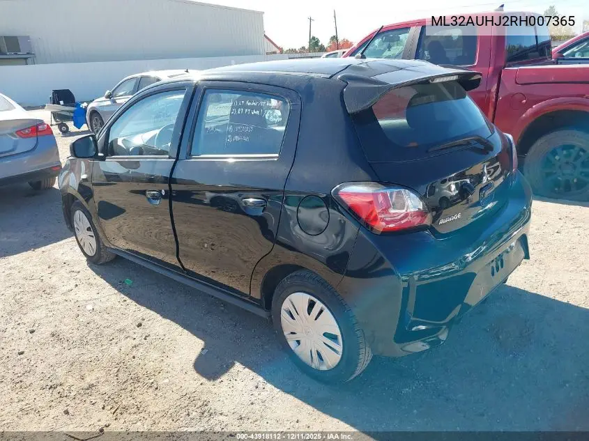 ML32AUHJ2RH007365 2024 Mitsubishi Mirage Es/Le