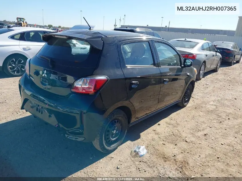 ML32AUHJ2RH007365 2024 Mitsubishi Mirage Es/Le